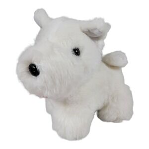JUST FRIENDS PUPPY DOG  White Scottie Terrier ADORABLE PLUSH STUFFED ANIMAL 9"